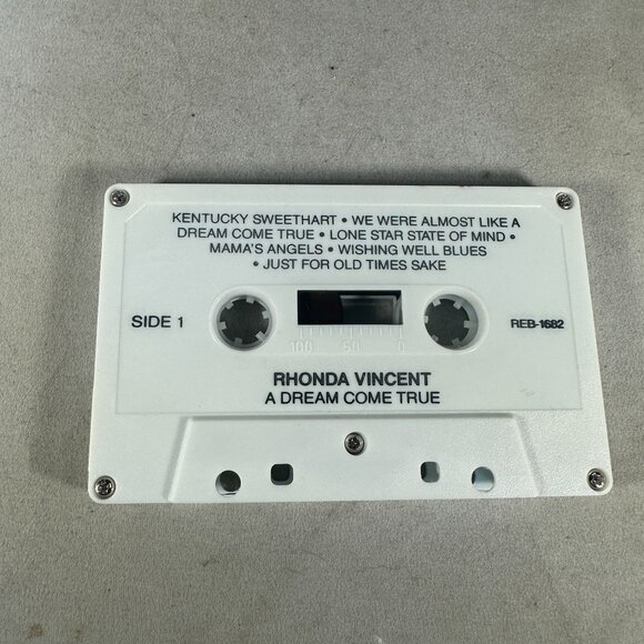 Rhonda Vincent A Dream Come True Cassette Album 1988 Rebel Records Bluegrass - Picture 4 of 4